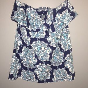 Lilly Pulitzer strapless t shirt